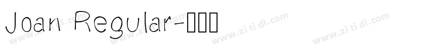 Joan Regular字体转换